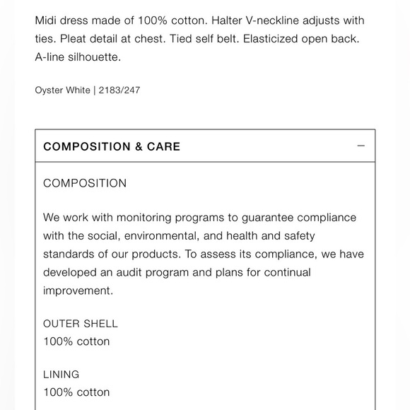 Zara NWT printed halter dress 2183/247 - Picture 7 of 11